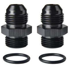 Podavelle 8AN flare to 8AN ORB adapter rail, pack of 2 for robust fuel fittings