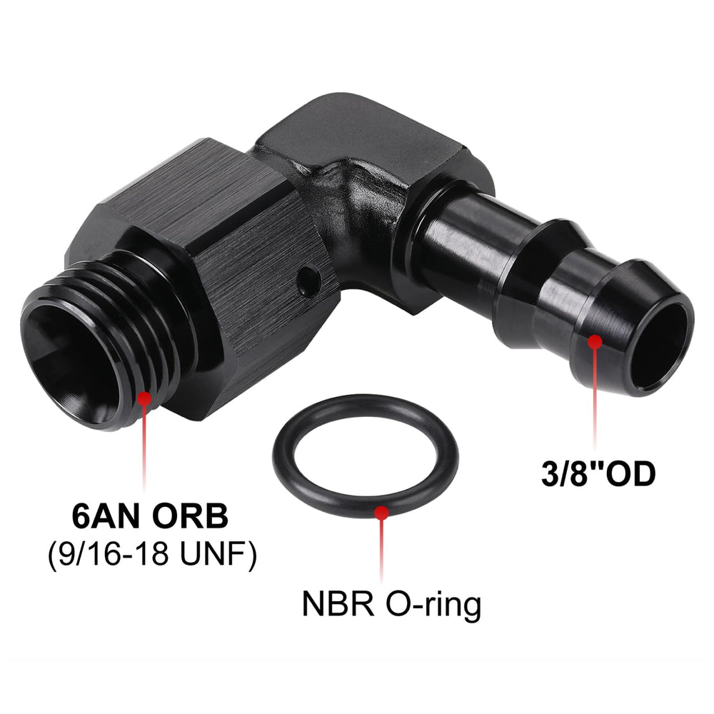 Podavelle aluminum 6061-T6 billet fittings for lightweight, durable automotive connections.