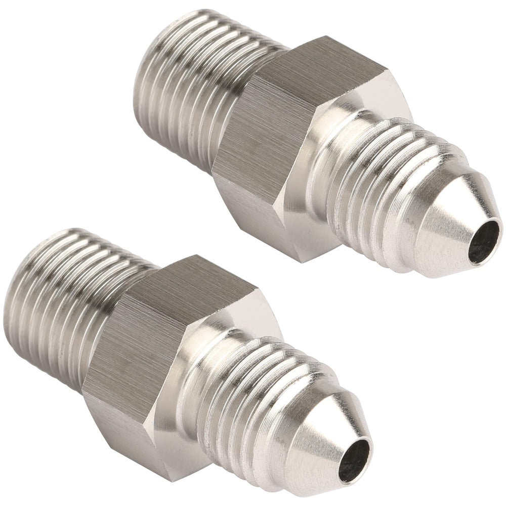 Podavelle AN3 to 1/8 NPT stainless steel fitting for leak-free connections.
