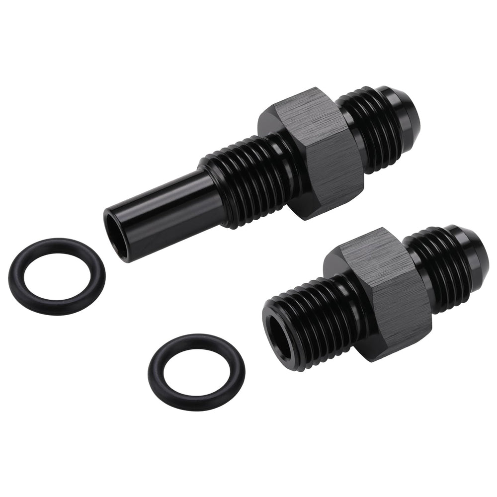Podavelle anodized black transmission fitting with corrosion resistance and clean finish
