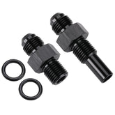 Podavelle front 6AN fitting for 1/4 NPSM cooler line on a 4L80E transmission