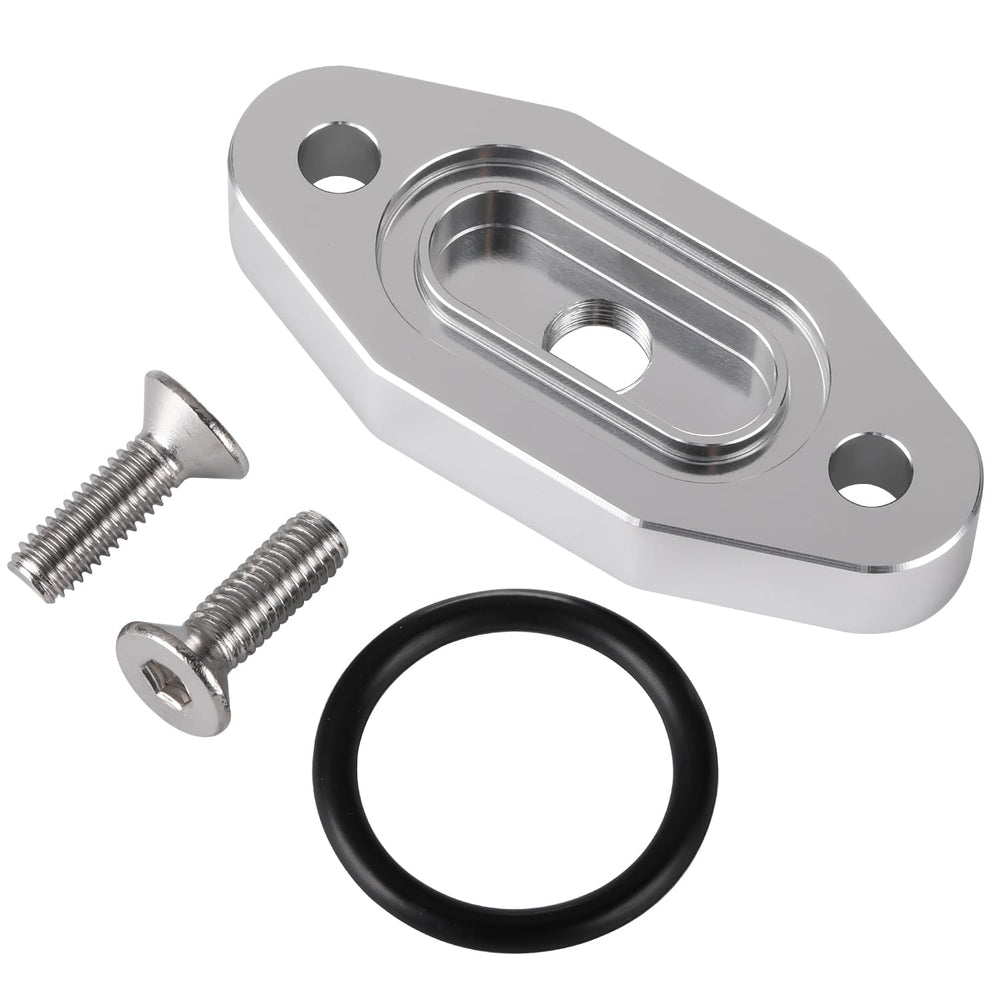 Podavelle oil feed plate with 1/8 NPT port enables access to the engine oil circuit.