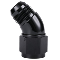 Podavelle swivel fitting showing full-flow design for versatile line routing