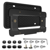 Podestaa license plate frame for BMW enhances rear plate aesthetics and security.