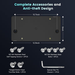 Podestaa no-drill installation bracket showcases easy, non-permanent mounting.