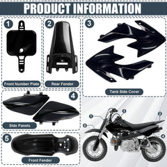 Podoy CRF50 rear fender; debris shielding on rugged rides.