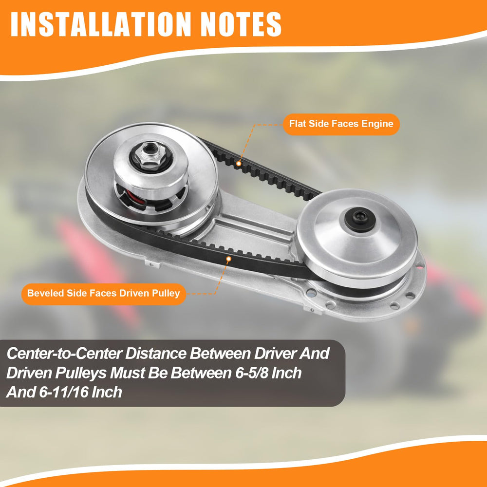 Podoy belt installed on pulley shows correct orientation and direction.
