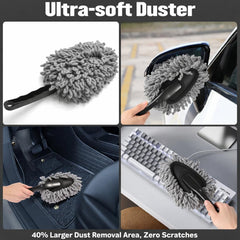 Poejeh 180-degree swivel glass brush reaching high windows