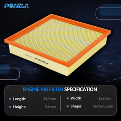 POHILA CA9401 installed in Ram air box demonstrating precise fit for reliable operation