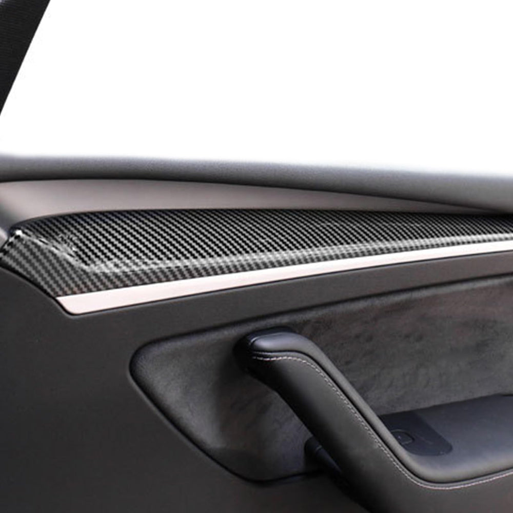 POIBWBUN dash wrap on Tesla Model 3/Y dashboard for a professional, cool look.