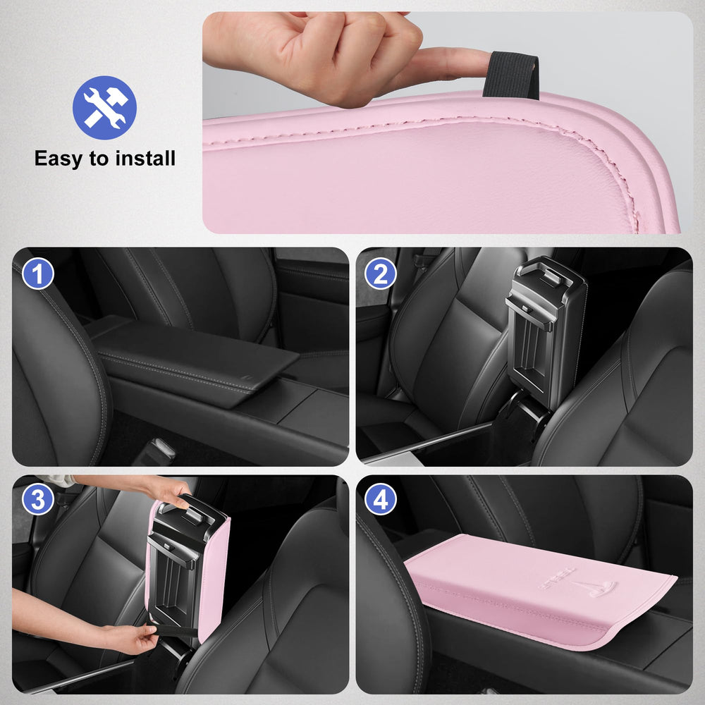 POKUNG available in black or white for a sleek, modern Tesla interior upgrade.