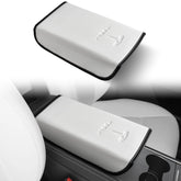 Pokung center-console leather armrest cover for Tesla 3/Y with precise fit and premium look