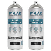 Polar Rust Converter Spray bottle close-up showing the matte black finish