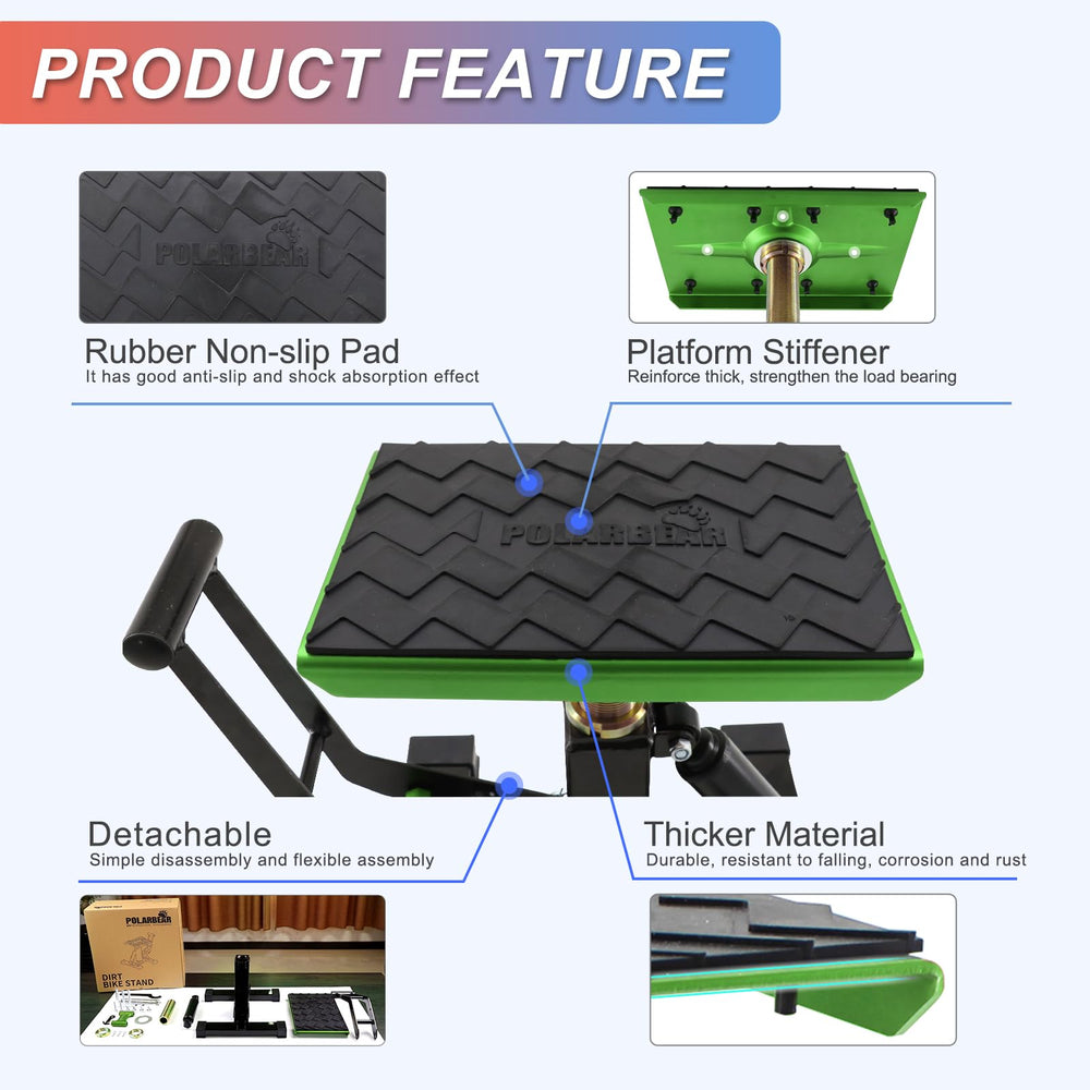 POLARBEAR anti-slip gasket image emphasizing stable parking and slip resistance.