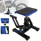 POLARBEAR dirt bike stand angle view showing sturdy lift and stability