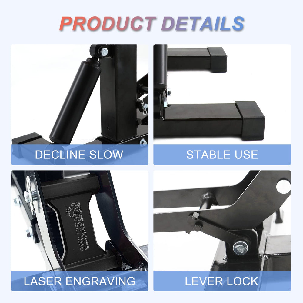 POLARBEAR Dirt Bike Stand anti-slip rubber keeps bikes steady.