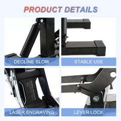 POLARBEAR Dirt Bike Stand anti-slip rubber keeps bikes steady.