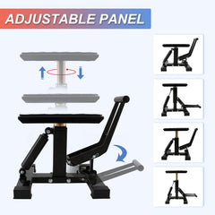 POLARBEAR Dirt Bike Stand easy-operate handle reduces lifting effort.