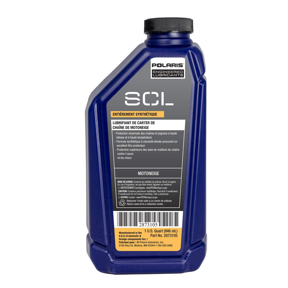 Polaris chaincase lubricant wear protection closeup illustrating film strength