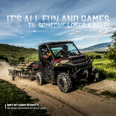 Polaris belt field testing clocking forty thousand miles
