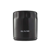 Polaris 10-micron oil filter close-up shows perfect engine fit for reliable lubrication