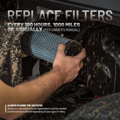 Polaris Ranger off-road design filter tested for rugged terrain filtration.