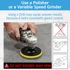 POLISHSURF water-assisted polishing process to reduce dust