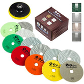 POLISHSURF Diamond polishing pads 4in set for marble and granite polishing.