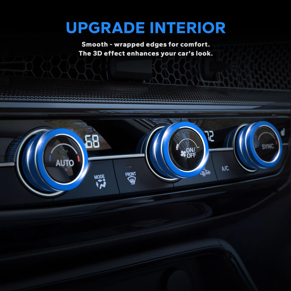 Polodunn Civic knob cover for AC controls adds a refined metallic touch and protection.