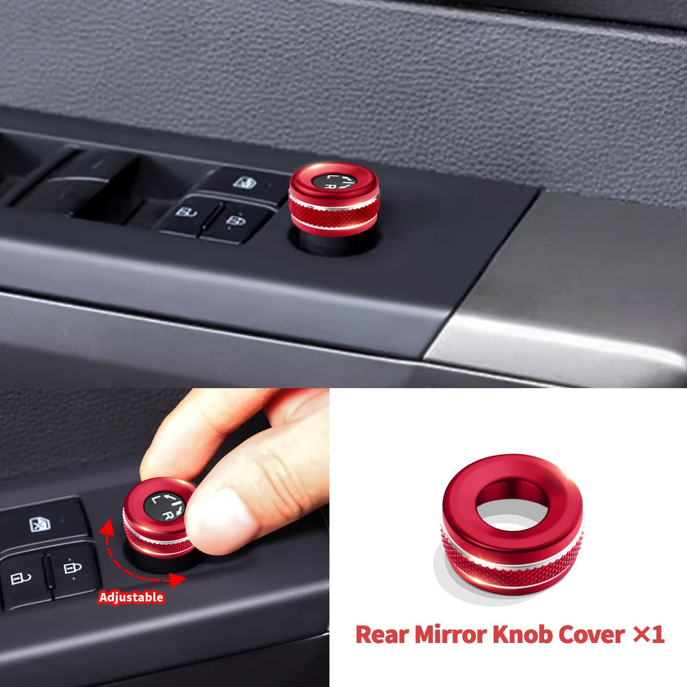 Polodunn four-wheel-drive knob red cover provides secure grip during driving.