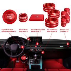 Polodunn knob cover kit metallic finish emphasizes luxury while concealing wear.