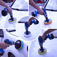 POLIWELL backing pad for easy pad changes during detailing.