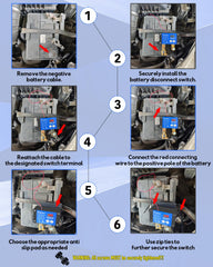 Ponzkoe 250A heavy-duty switch suitable for marine, RV, truck applications