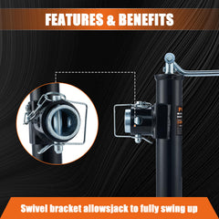 POPBULL locking pin ensures secure position during travel