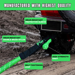 POPBULL soft shackles included for safe, damage‑free connections.