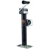 POPBULL trailer jack side view with 5,000 lb capacity for stable towing