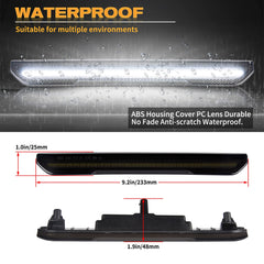 POPMOTORZ front fender marker light close-up shows design and fit