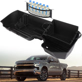 POPSTORE under-seat storage box for Silverado, keeps tools organized and accessible.