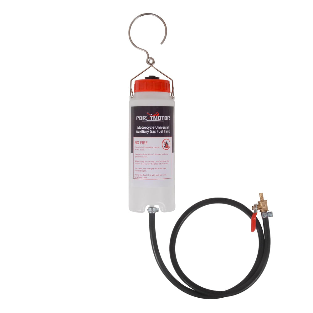 Porotmotor auxiliary fuel tank 500ml with vent—front view, ideal for precise tuning.