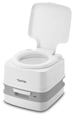 Porta Potti Thetford 135 white easy-clean design supports hygiene on the go.