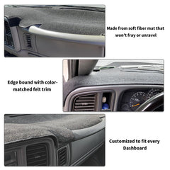 POSAID dash cover for 2000-2006 Yukon minimizes glare and dashboard wear