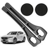 POSPICE car seat gap filler for Mazda CX-5 front gap keeps items from dropping.