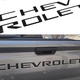 POSPICE tailgate letters for Colorado 3D emblem in matte black, weather resistant and durable.