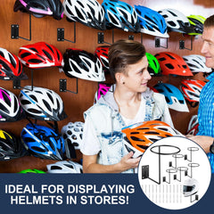 Potchen durable steel rod provides stable support for helmets.
