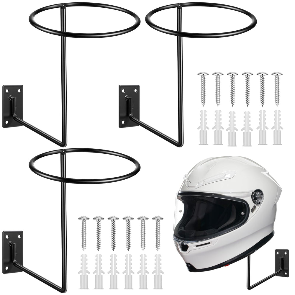 Potchen helmet hanger wall mount with sturdy metal construction for organized gear.