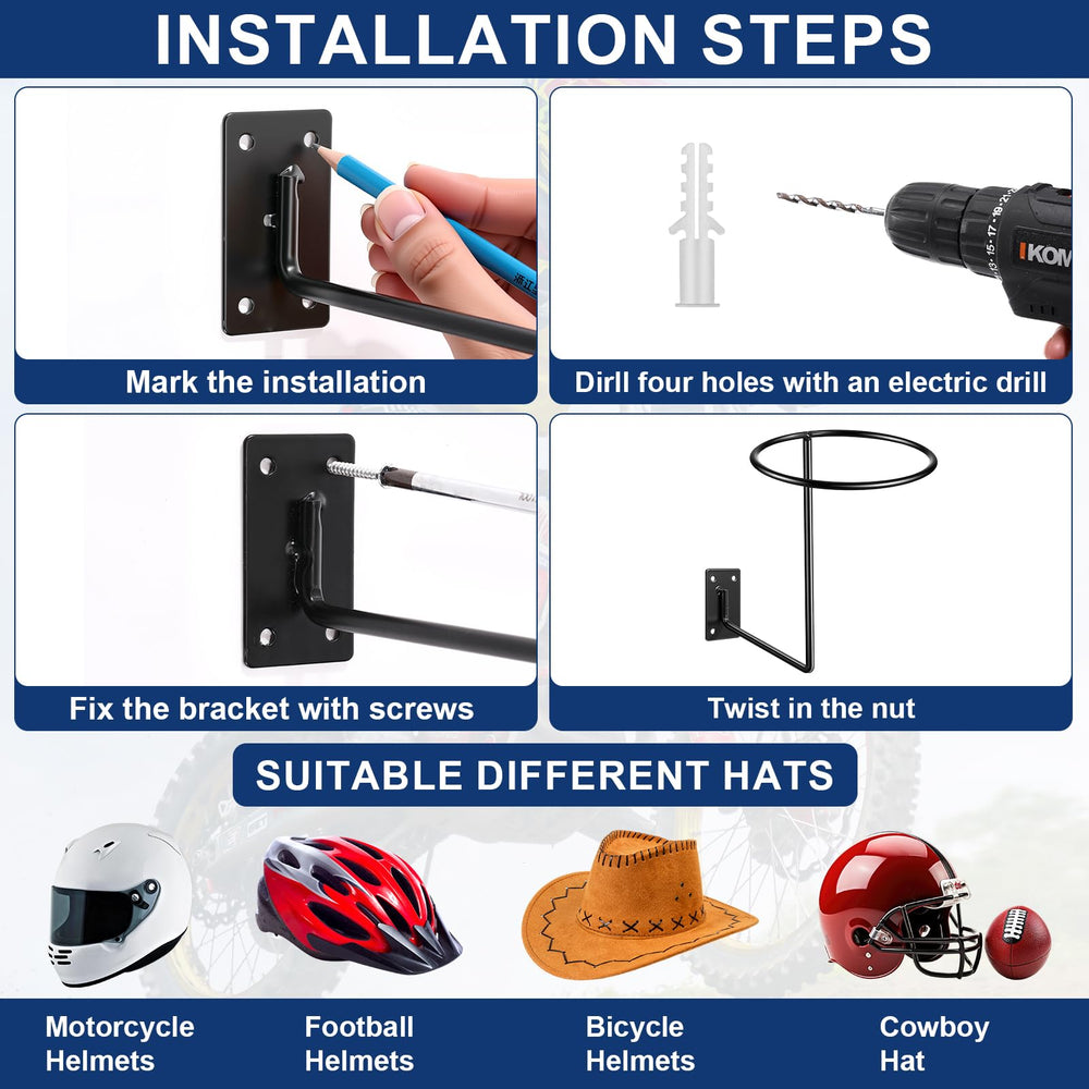 Potchen multi-use rack and cap hanger suitable for jackets, wigs, and sports gear.