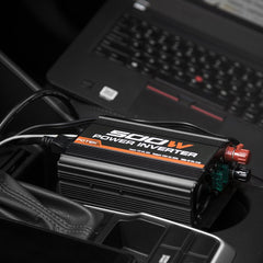 POTEK inverter shown in car use scenario