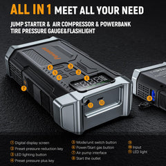Povasee A6 integrated LED light and SOS indicator for roadside visibility