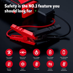 Povasee Jump Starter A30 protective case keeps unit secure during travel