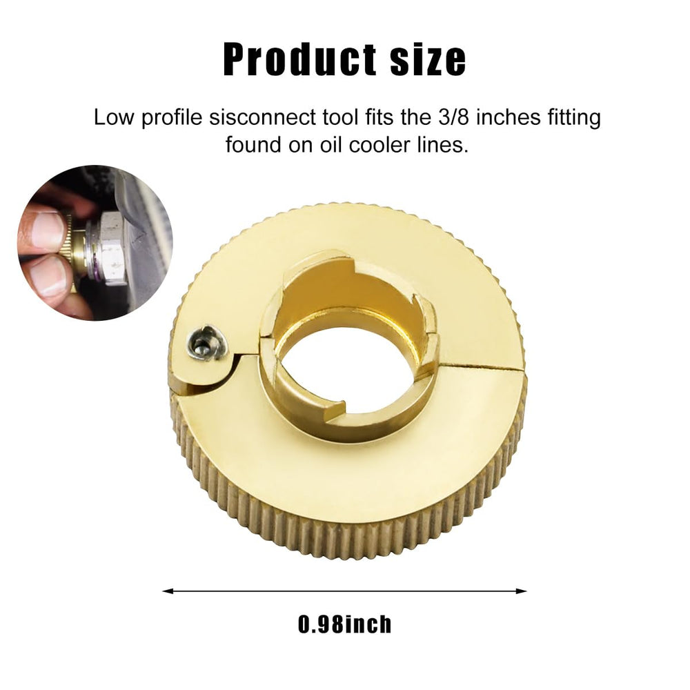 Povtii 22930 quick connect action demonstrates easy line separation without clamps
